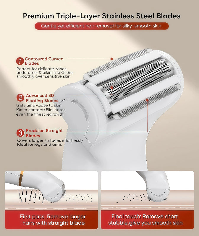 in-1 Lady Shaver & Bikini Trimmer